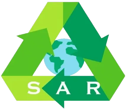SAR International company logo representing textile recycling and wholesale distribution services.