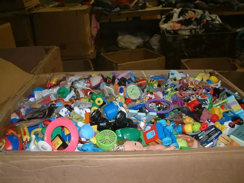 Collection of durable hard toys designed for children’s play and learning activities.