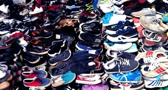 Collection of quality used shoes in various styles and sizes.